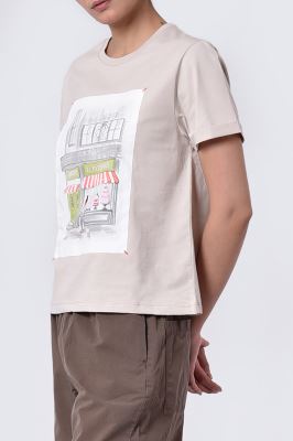 تیشرت آستین کوتاه چاپی زنانه