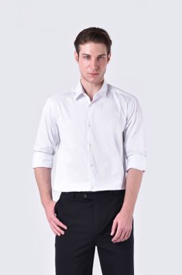 پیراهن آستین بلند ساده مردانه