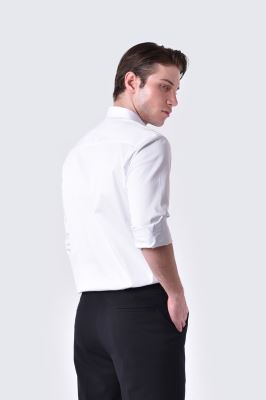 پیراهن آستین بلند ساده مردانه