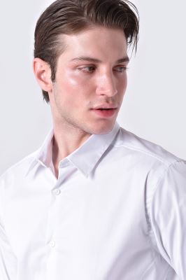 پیراهن آستین بلند ساده مردانه