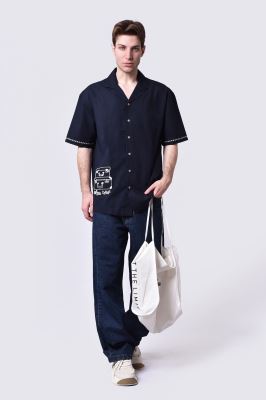 پیراهن آستین کوتاه گلدوزی مردانه