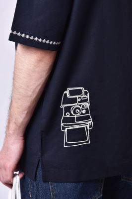 پیراهن آستین کوتاه گلدوزی مردانه