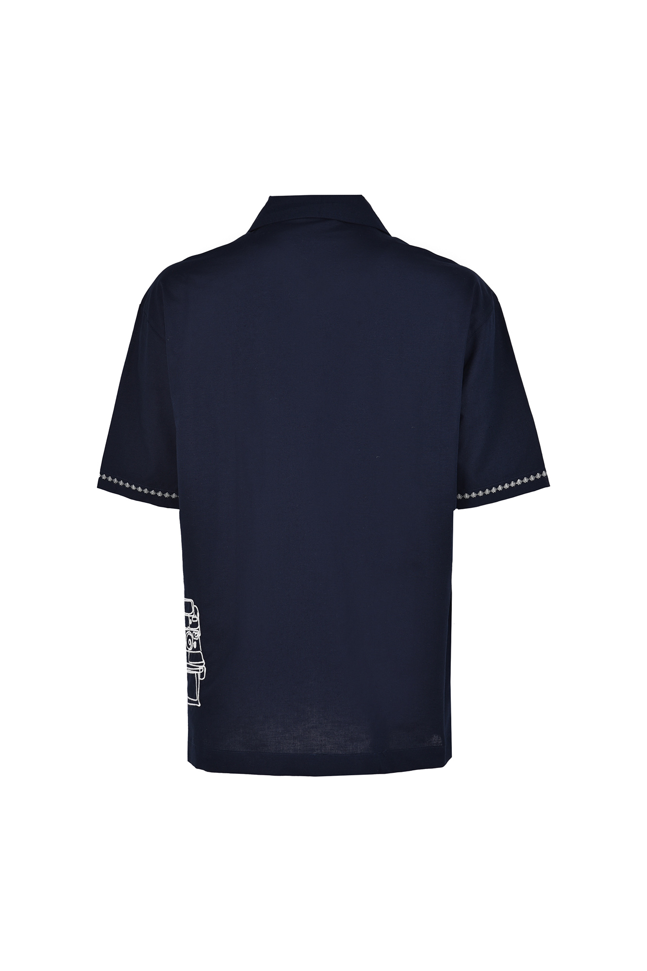 پیراهن آستین کوتاه گلدوزی مردانه