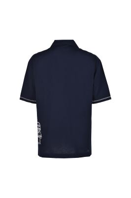 پیراهن آستین کوتاه گلدوزی مردانه