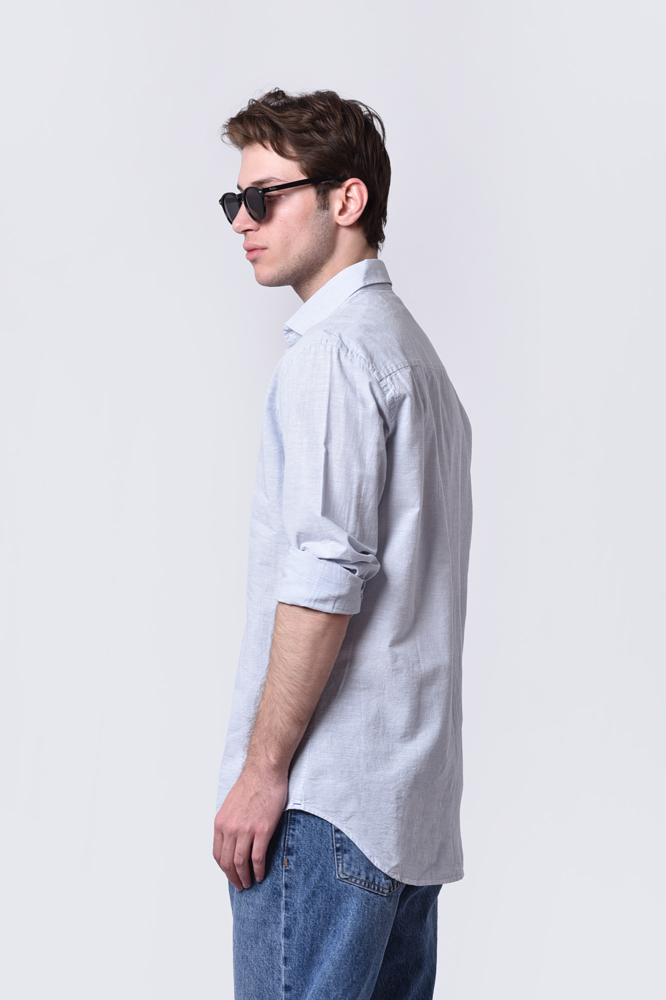 پیراهن آستین بلند راه راه مردانه