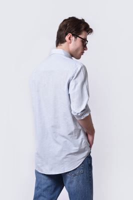 پیراهن آستین بلند راه راه مردانه