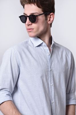 پیراهن آستین بلند راه راه مردانه