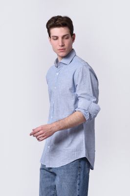 پیراهن آستین بلند راه راه مردانه