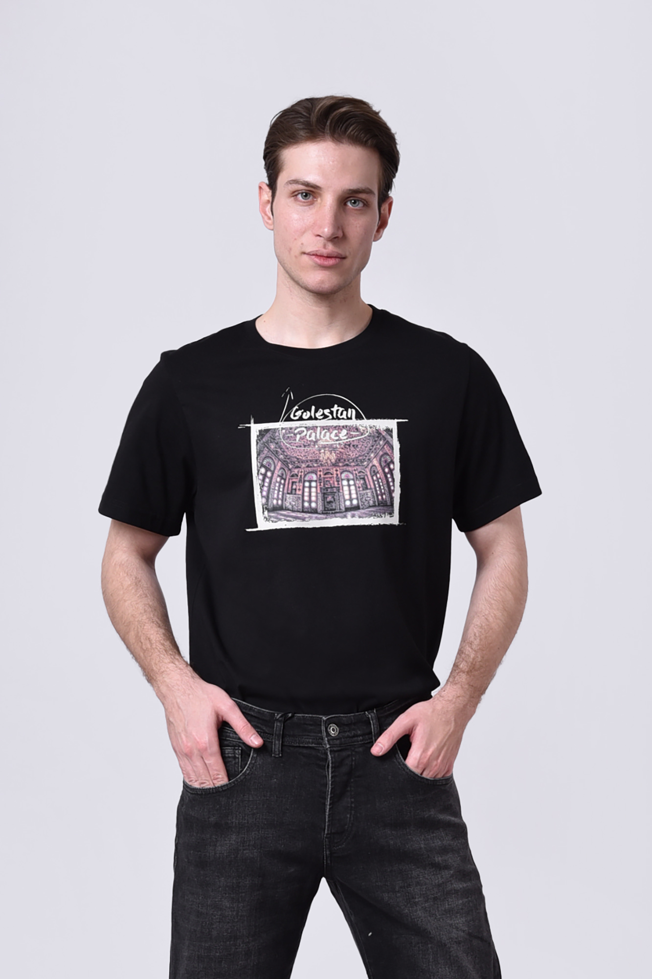 تیشرت آستین کوتاه چاپی مردانه