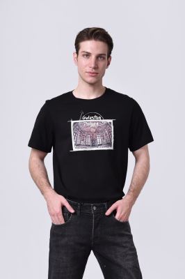 تیشرت آستین کوتاه چاپی مردانه