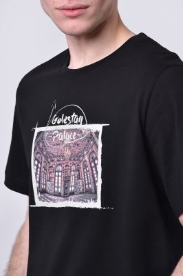 تیشرت آستین کوتاه چاپی مردانه