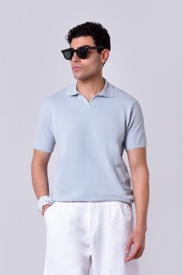 پولوشرت بافت آستین کوتاه