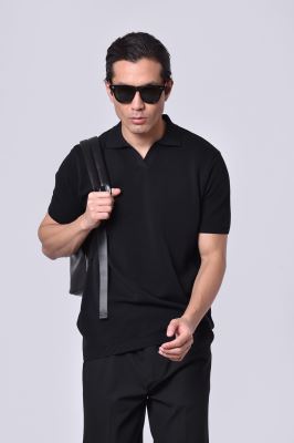 پولوشرت بافت آستین کوتاه