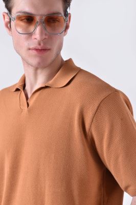 پولوشرت بافت آستین کوتاه