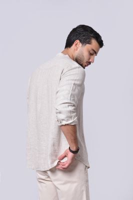 پیراهن آستین بلند طرحدار مردانه