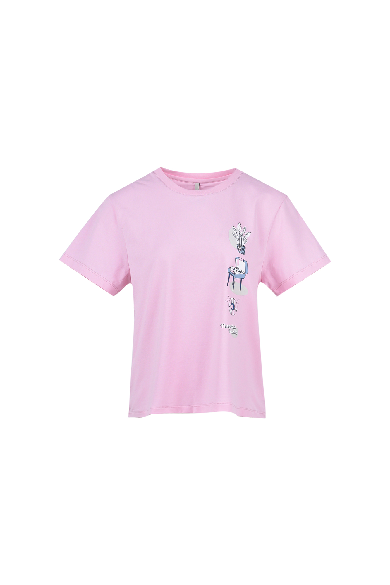 تیشرت آستین کوتاه چاپی زنانه