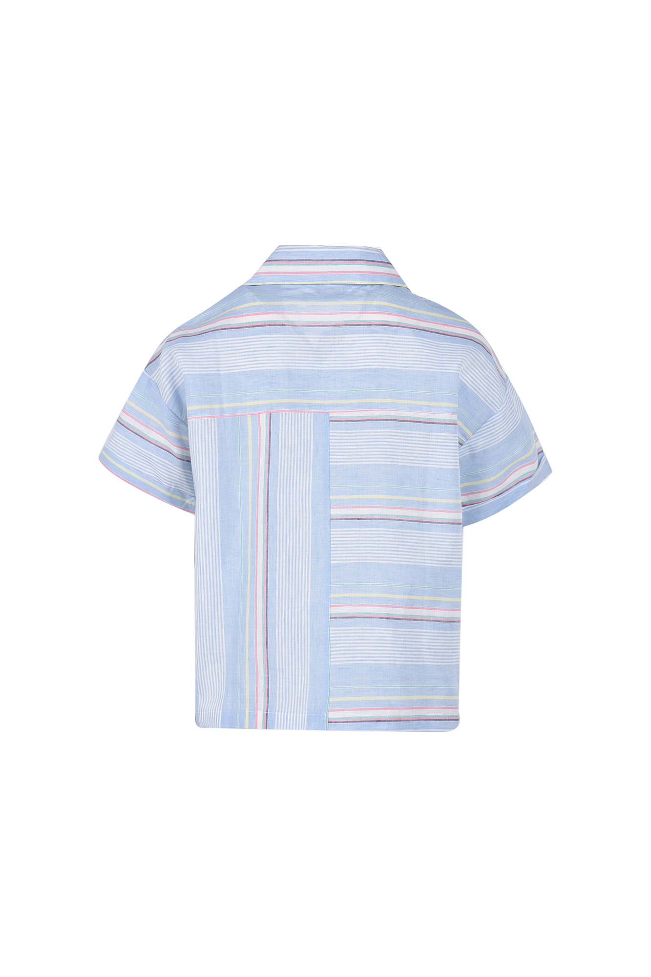 بلوز آستین کوتاه طرحدار زنانه