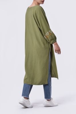 مانتو غیررسمی گلدوزی زنانه