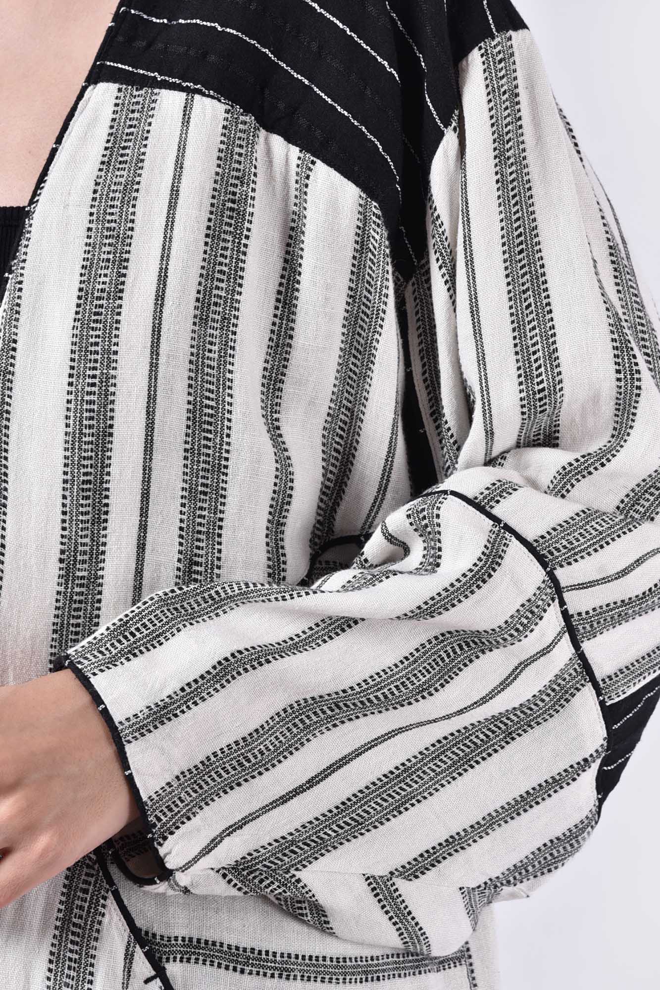 مانتو غیررسمی راه راه زنانه