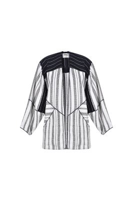 مانتو غیررسمی راه راه زنانه