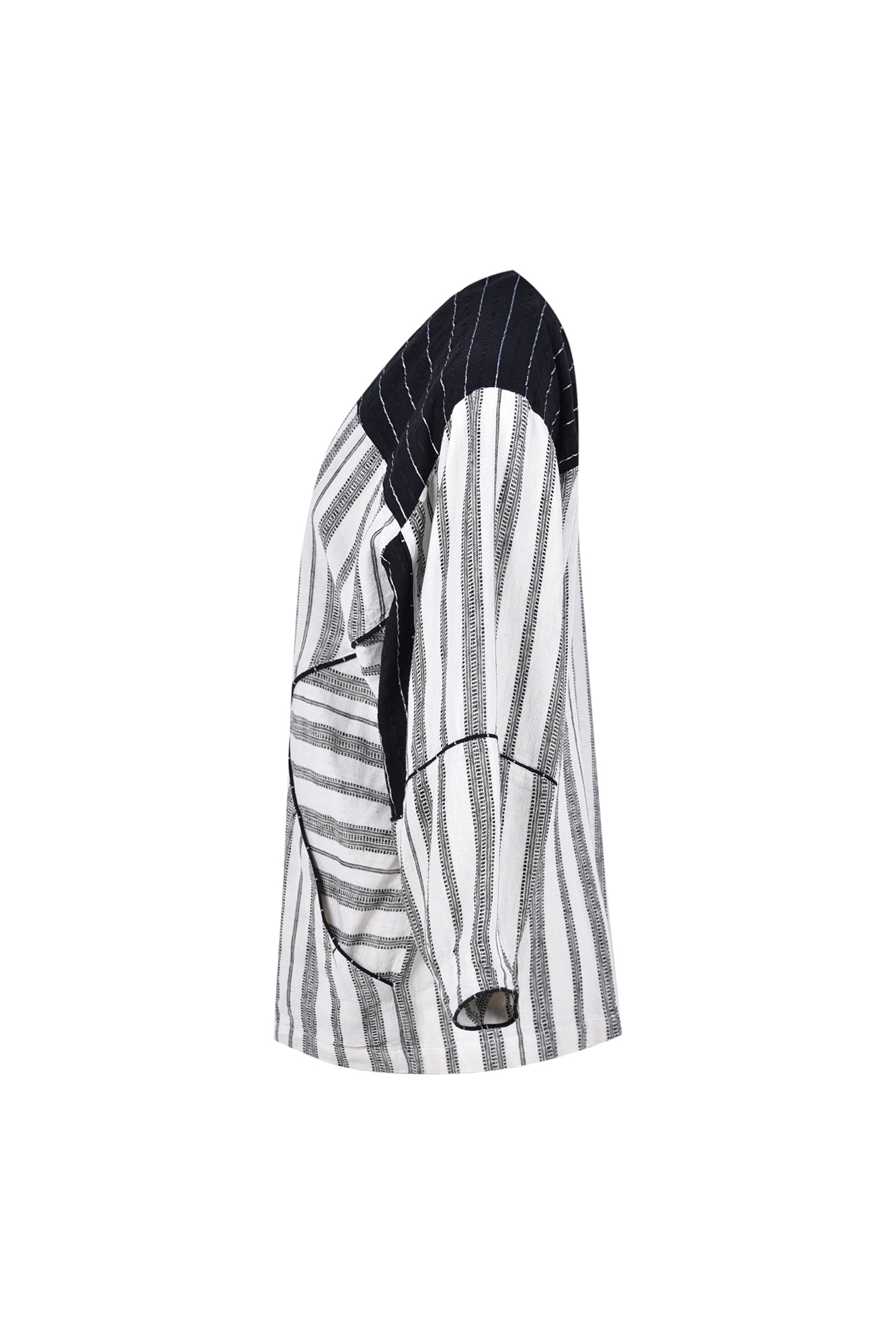 مانتو غیررسمی راه راه زنانه