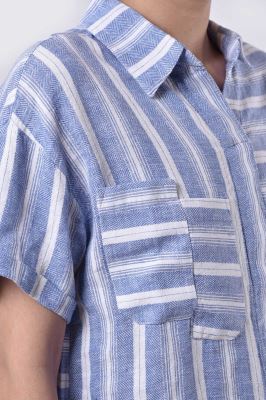 بلوز آستین کوتاه طرحدار زنانه