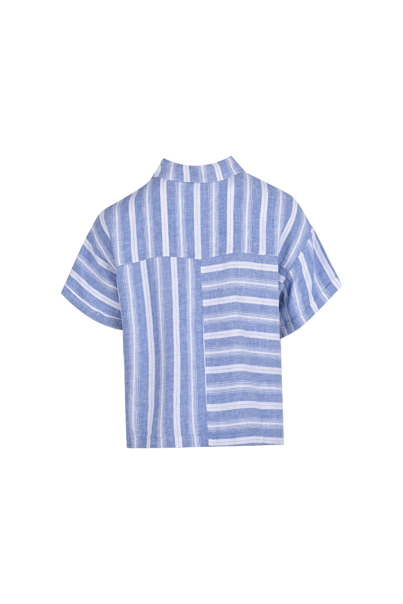 بلوز آستین کوتاه طرحدار زنانه