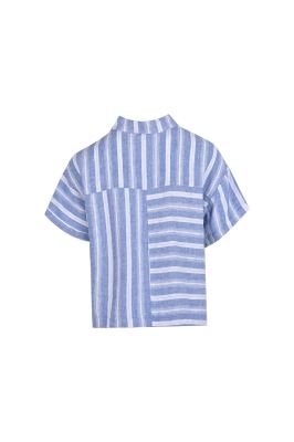 بلوز آستین کوتاه طرحدار زنانه