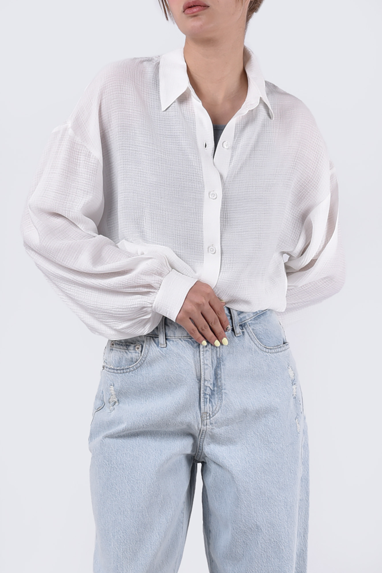 شومیز آستین بلند ساده زنانه