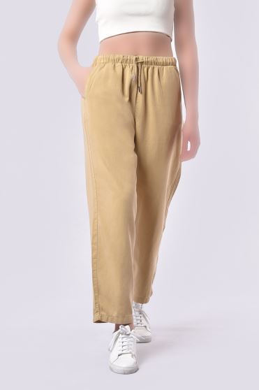 شلوار کتان ساده زنانه