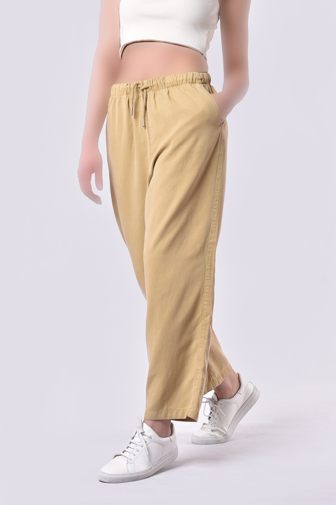 شلوار کتان ساده زنانه