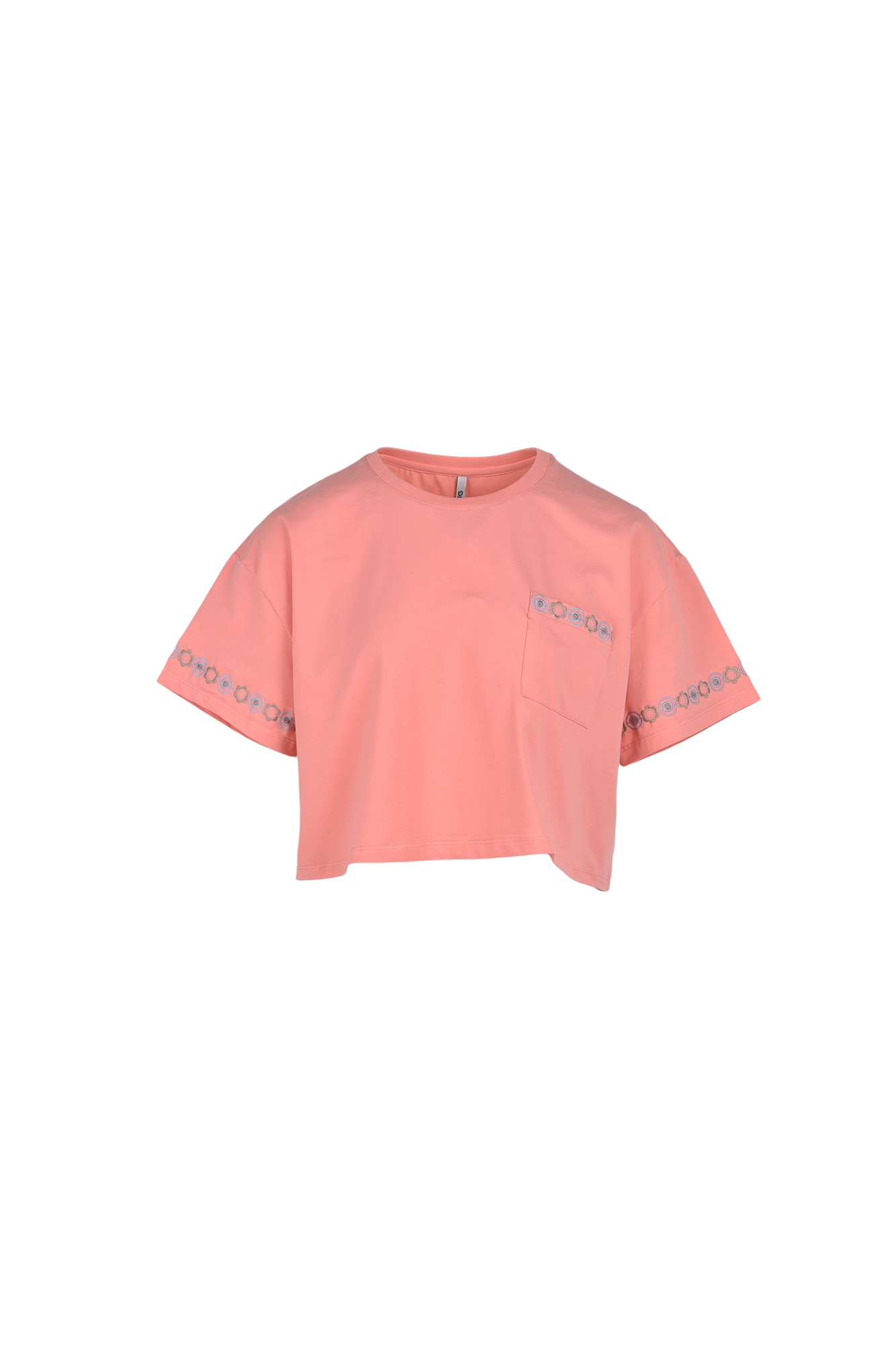 تیشرت آستین کوتاه گلدوزی زنانه