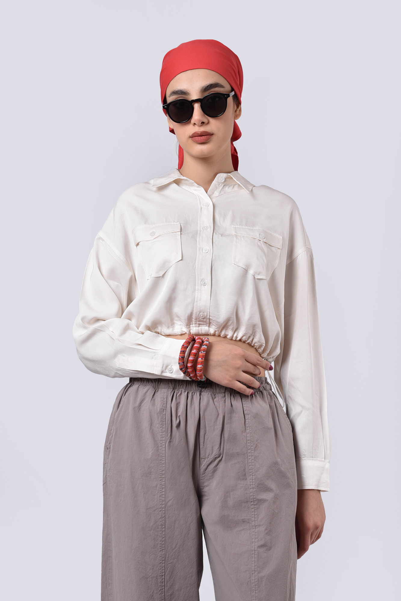 شومیز آستین بلند ساده زنانه