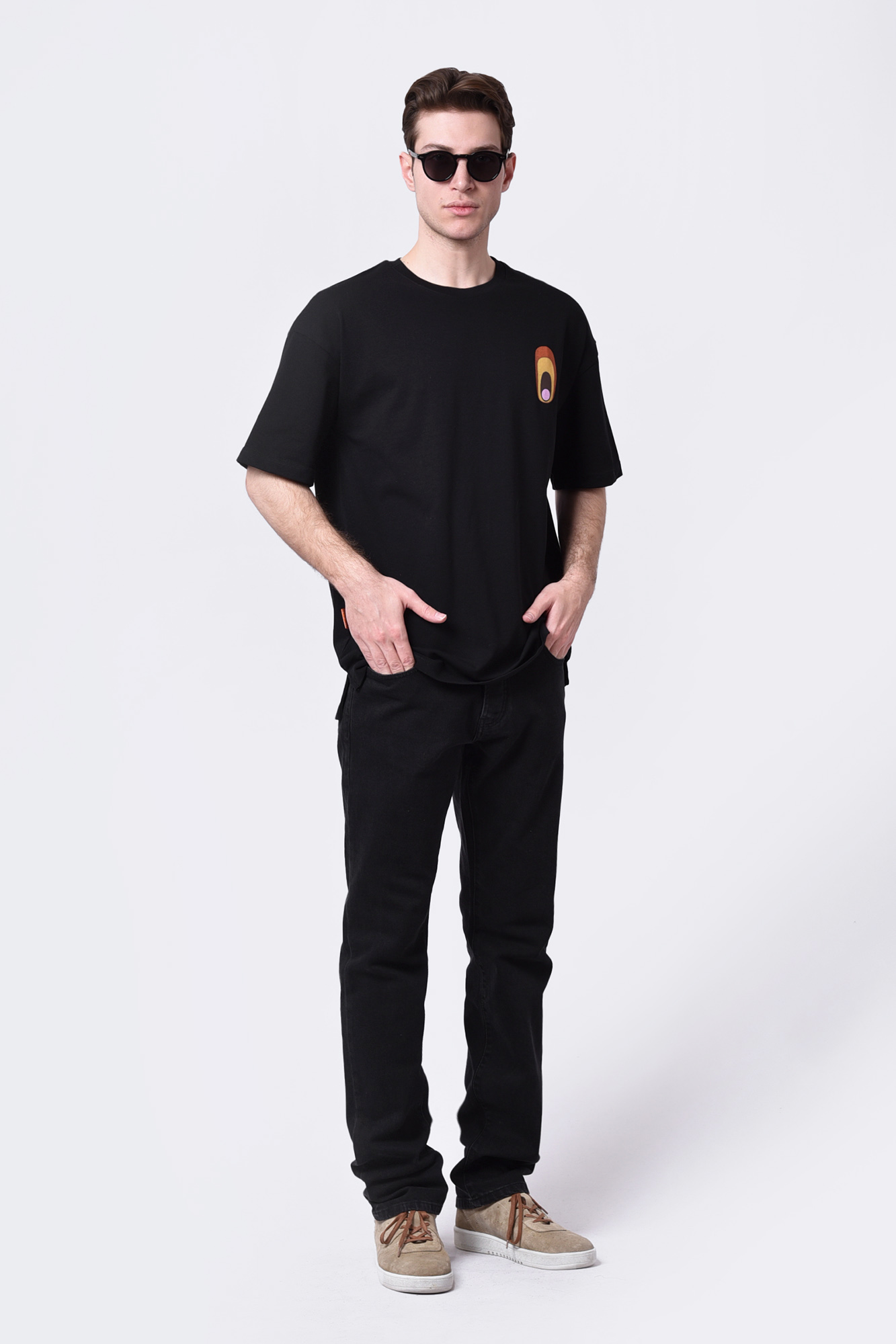 تیشرت آستین کوتاه چاپی مردانه