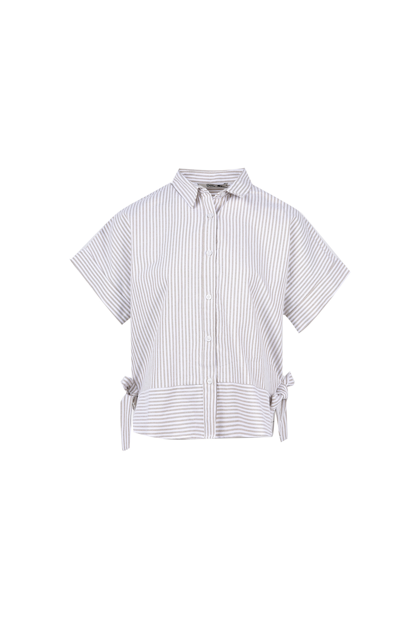 شومیز آستین کوتاه راه راه زنانه