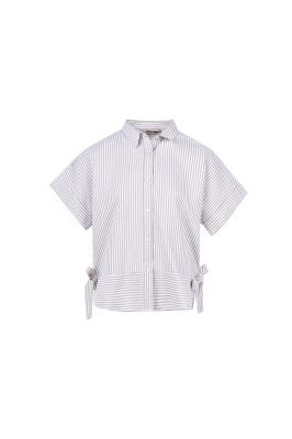 شومیز آستین کوتاه راه راه زنانه