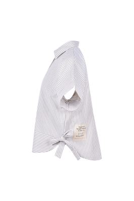 شومیز آستین کوتاه راه راه زنانه