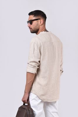 پیراهن آستین بلند جناغی مردانه