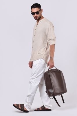 پیراهن آستین بلند جناغی مردانه