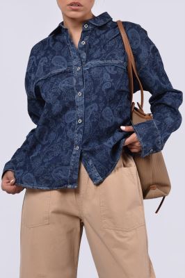 شومیز آستین بلند طرحدار زنانه