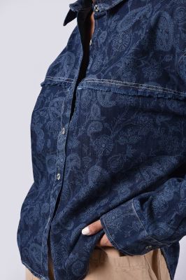 شومیز آستین بلند طرحدار زنانه