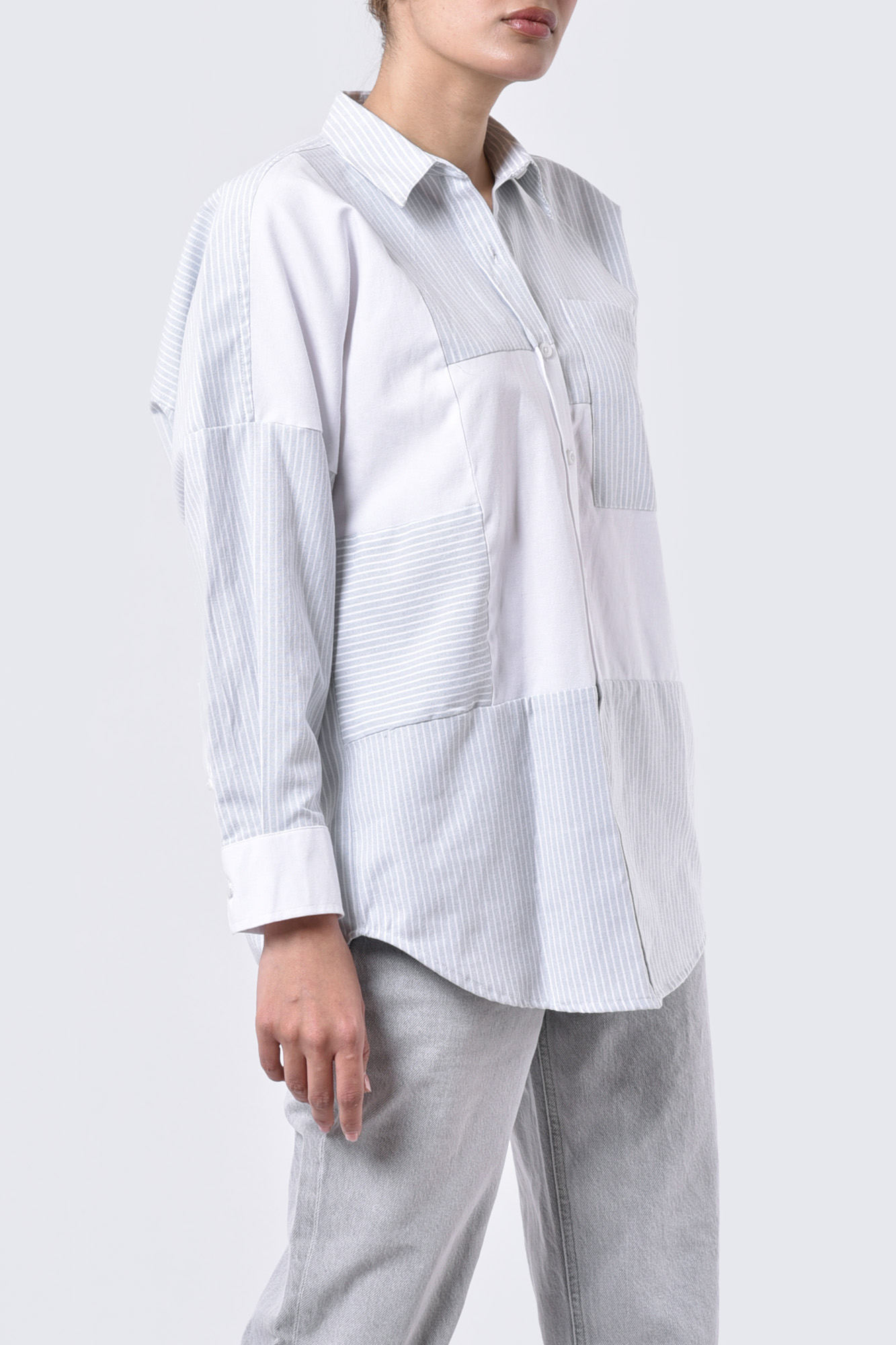 مانتو غیررسمی راه راه زنانه