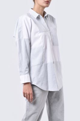 مانتو غیررسمی راه راه زنانه