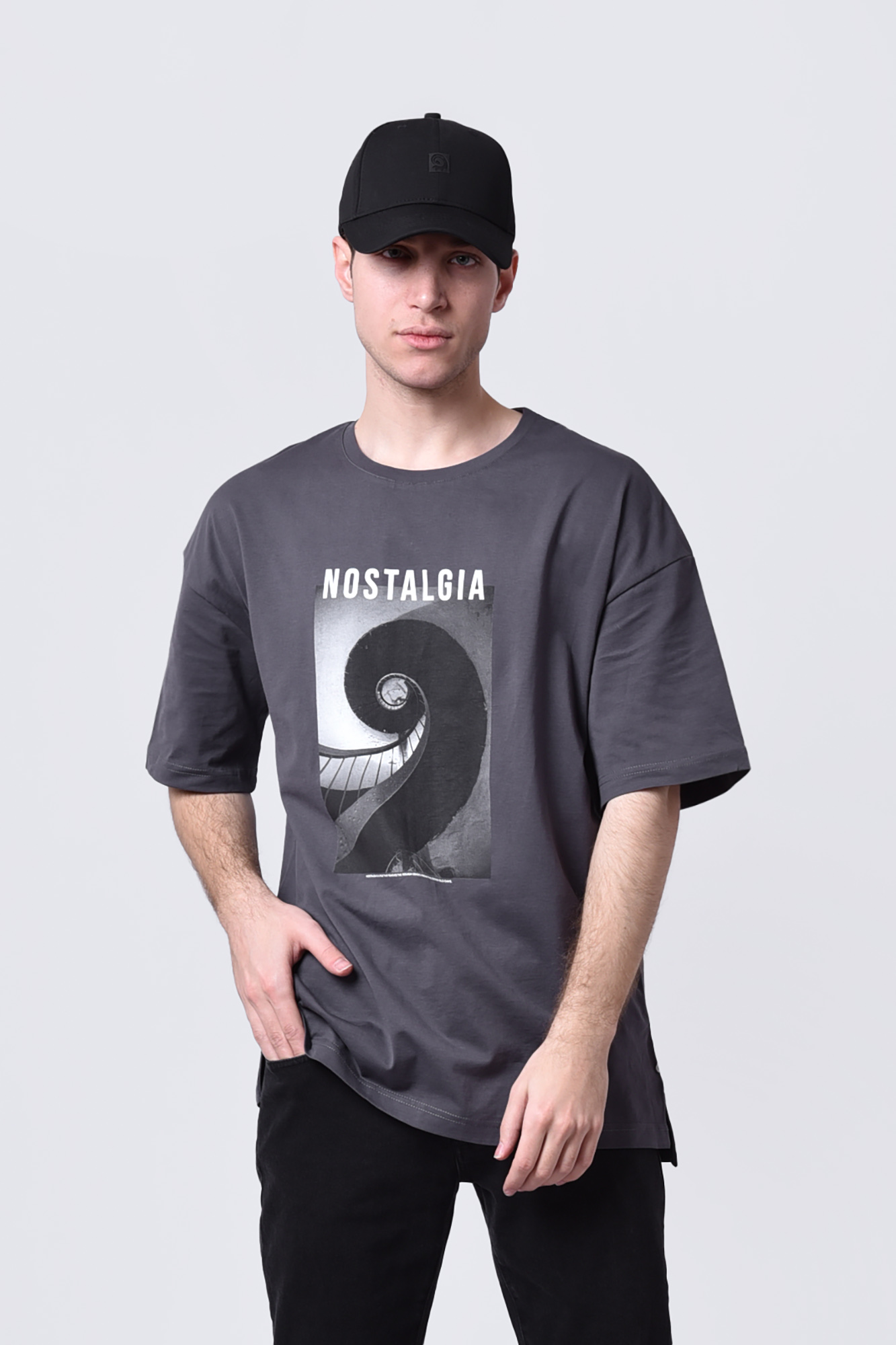 تیشرت آستین کوتاه چاپی مردانه