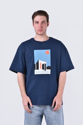 تیشرت آستین کوتاه چاپی مردانه