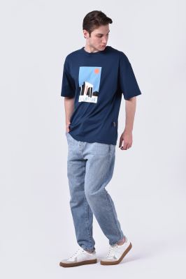 تیشرت آستین کوتاه چاپی مردانه