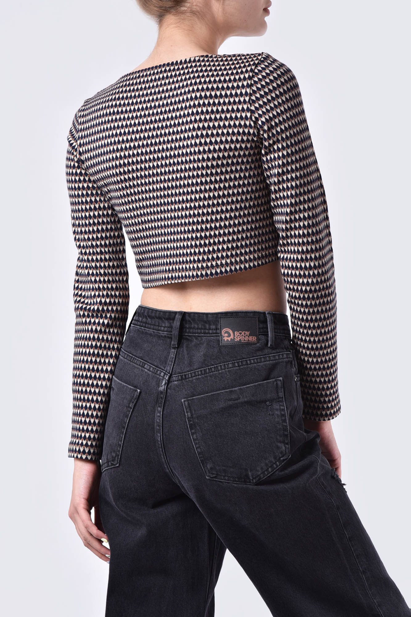 بلوز آستین بلند طرحدار زنانه