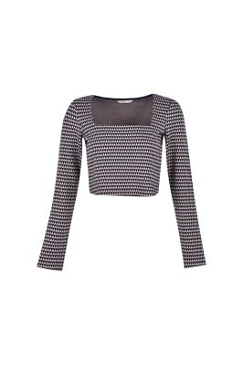 بلوز آستین بلند طرحدار زنانه