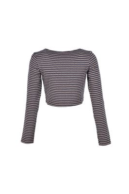 بلوز آستین بلند طرحدار زنانه