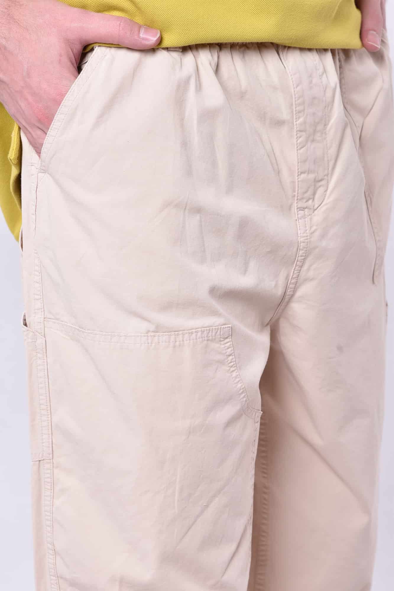 شلوار کتان کارگو مردانه